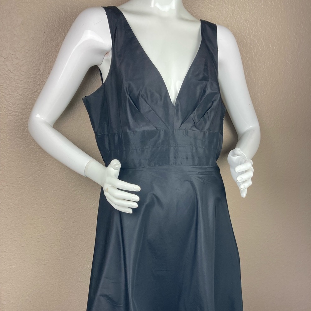 Donna Rocco black silk halter dress SZ 14